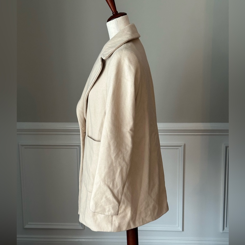 Zara Basic Light Tan One Button Jacket Size Small - image 5